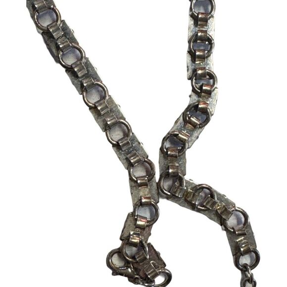 Rare Quality 40” Long Purple Iridescent Link Necklace or Belt Vintage 90s Style - Picture 8 of 9